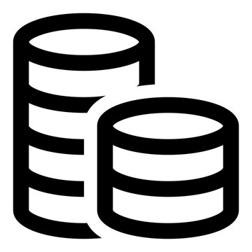 recommend clip art: Coins icon in outline style. Simple credits vector illustration — pixel-perfect icon