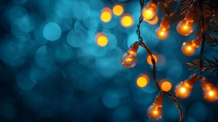 Obraz na płótnie Canvas Cluster of Lights Adorning Tree