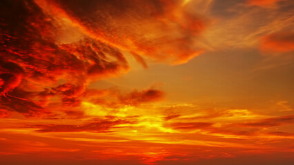 Beautiful tropical sky at sunset