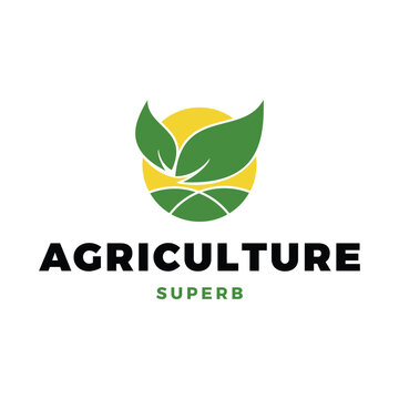 Agriculture Icon Logo Design Template