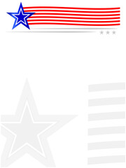 American flag symbols patriotic background with copy space for text.
