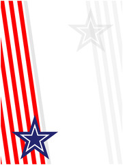 United States flag symbols patriotic background with copy space for text.	
