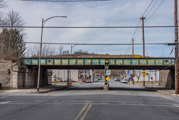Railroad Bridge in Coal Country, Mahanoy City, PA  USA