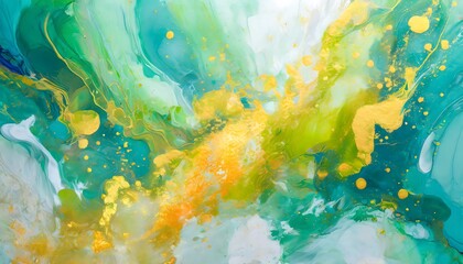 Fototapeta na wymiar Photo of a liquid multicolor art painting abstract