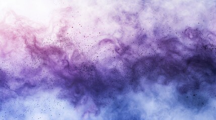 Fototapeta premium Purple and blue smoke blend on white