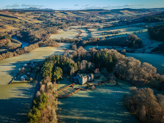 Aberfeldy, Perthshire, Scotland. Landscape scenery. River Tay.