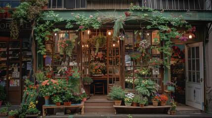 Enchanting Flower Shop Facade