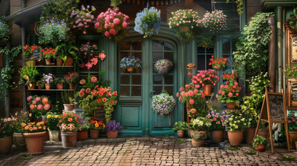 Enchanting Flower Shop Facade