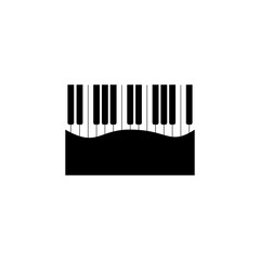 Piano icon isolated on transparent background