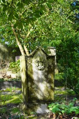 Historische Grabstein auf dem Alten Friedhof Klein Glienicke