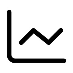 Dashboard chart icon in outline style. Simple analytic symbol vector illustration — pixel-perfect icon