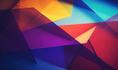 Vibrant geometric patterns overlapping to form abstract background

