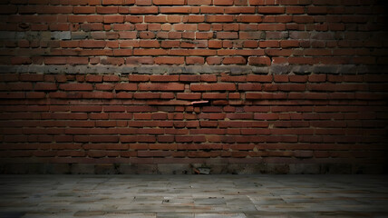 Image of an old brick wall with a dim background