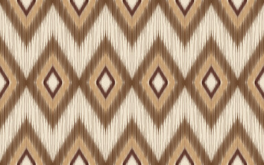 Textile design, oriental geometric embroidery for background or rug, wallpaper, ikat, batik, curtain design, vector illustration	