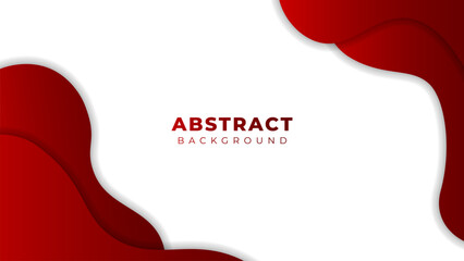 Red abstract background vector paper illustration on white