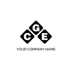 CGE letter logo design on white background. CGE logo. CGE creative initials letter Monogram logo icon concept. CGE letter design