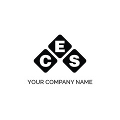 CES letter logo design on white background. CES logo. CES creative initials letter Monogram logo icon concept. CES letter design