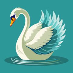 swan vector illustration