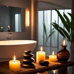 candle in spa