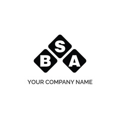 BSA letter logo design on white background. BSA logo. BSA creative initials letter Monogram logo icon concept. BSA letter design
