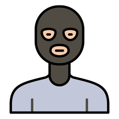 icons about people's jobs in general, the colored icons show a person's profession