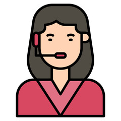 icons about people's jobs in general, the colored icons show a person's profession