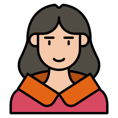 icons about people's jobs in general, the colored icons show a person's profession