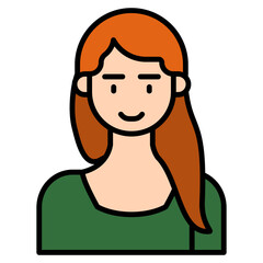 icons about people's jobs in general, the colored icons show a person's profession