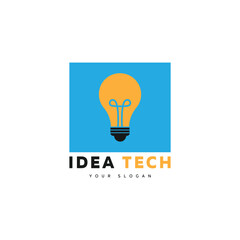 vector logo lamp inovation lightbulb