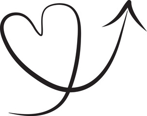 Directional right arrow with arrowhead is forward arrow. Eps10.