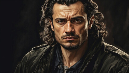 Obraz premium HD man portrait ,man, portrait, HD, male