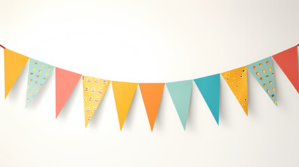 Background filled with colorful holiday flags