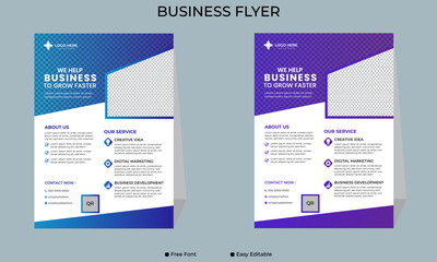 Business flyer design, modern business flyer design, eye catching design, professional business flyer design