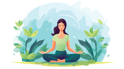 Obraz na płótnie Canvas Yoga in a session of calm and meditation new Victor