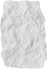 White Torn Paper, Crumpled
