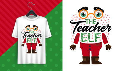 Christmas Vector Shirt Designs for Teachers