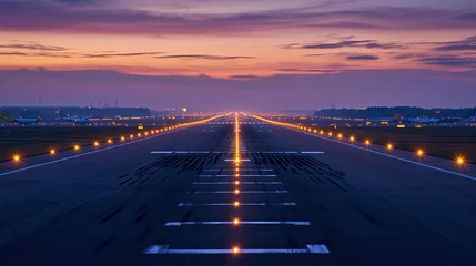 Foto op Aluminium Beautiful View of the Airport Runway © FestArt