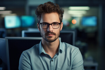 Obraz premium Business people programmers meeting conference against hackers criminals Generative AI
