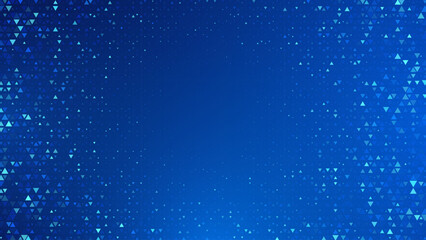 Obraz premium Abstract Finance Digital Business Background. Fintech Technology or Science Research Presentation Backdrop. Blue Triangular Halftone Effect. Digital Crypto Business Vector Illustration.