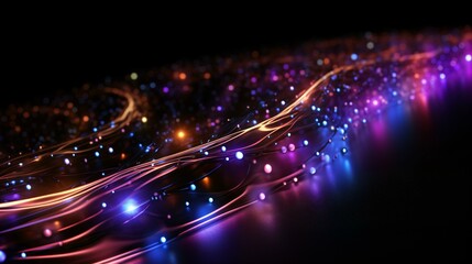 Obraz premium internet, data, optical, fiber, technology, communication, network, connection, speed, broadband, infrastructure, digital, information, high-speed, transmission, bandwidth, cables, connectivity