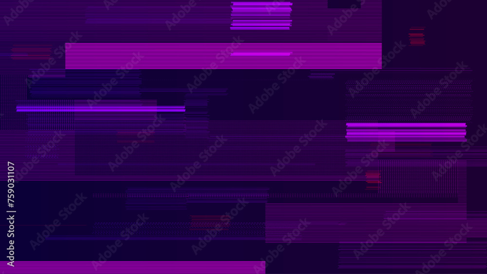 Poster abstract cyberpunk purple glitch background. abstract noise effect, error video damage, stylized dat