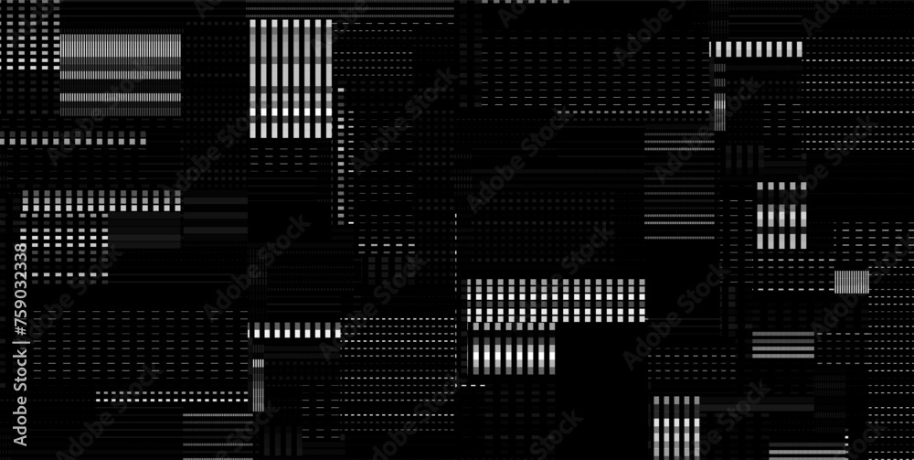 Leinwandbilder glitch overlay texture. glitched lines noise. no signal. retro abstract hud glitch vhs effect design
