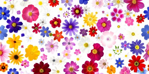 beautiful spring and summer flowers background