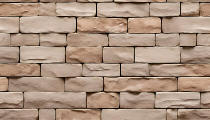 Seamless old sandstone brick wall background texture. Tileable antique vintage stone blocks or tiles surface pattern. Rustic cottagecore wallpaper or backdrop. High resolution