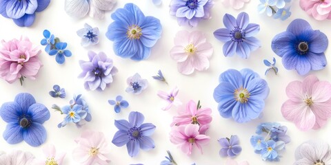 Obraz premium beautiful spring and summer flowers background