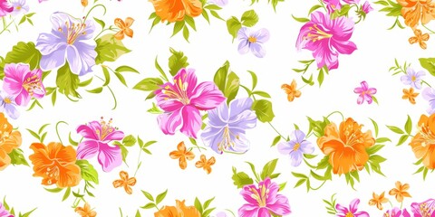 beautiful spring and summer flowers background