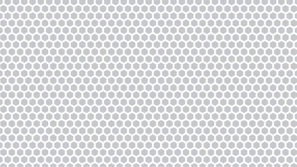 Seamless pattern of the hexagonal netting. Black honeycomb on a white background. Isometric geometry. 