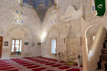 Interior decoration Šišman Ibrahim Pasha Mosque of the medieval fortified town Pocitelj in...