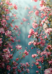 Wedding Invitation Card. Greeting Card. Empty Card with Flower Frame.