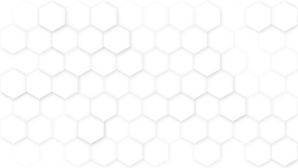Fototapeta premium Abstract paper Hexagon white Background. White abstract background 3d paper style vector design
